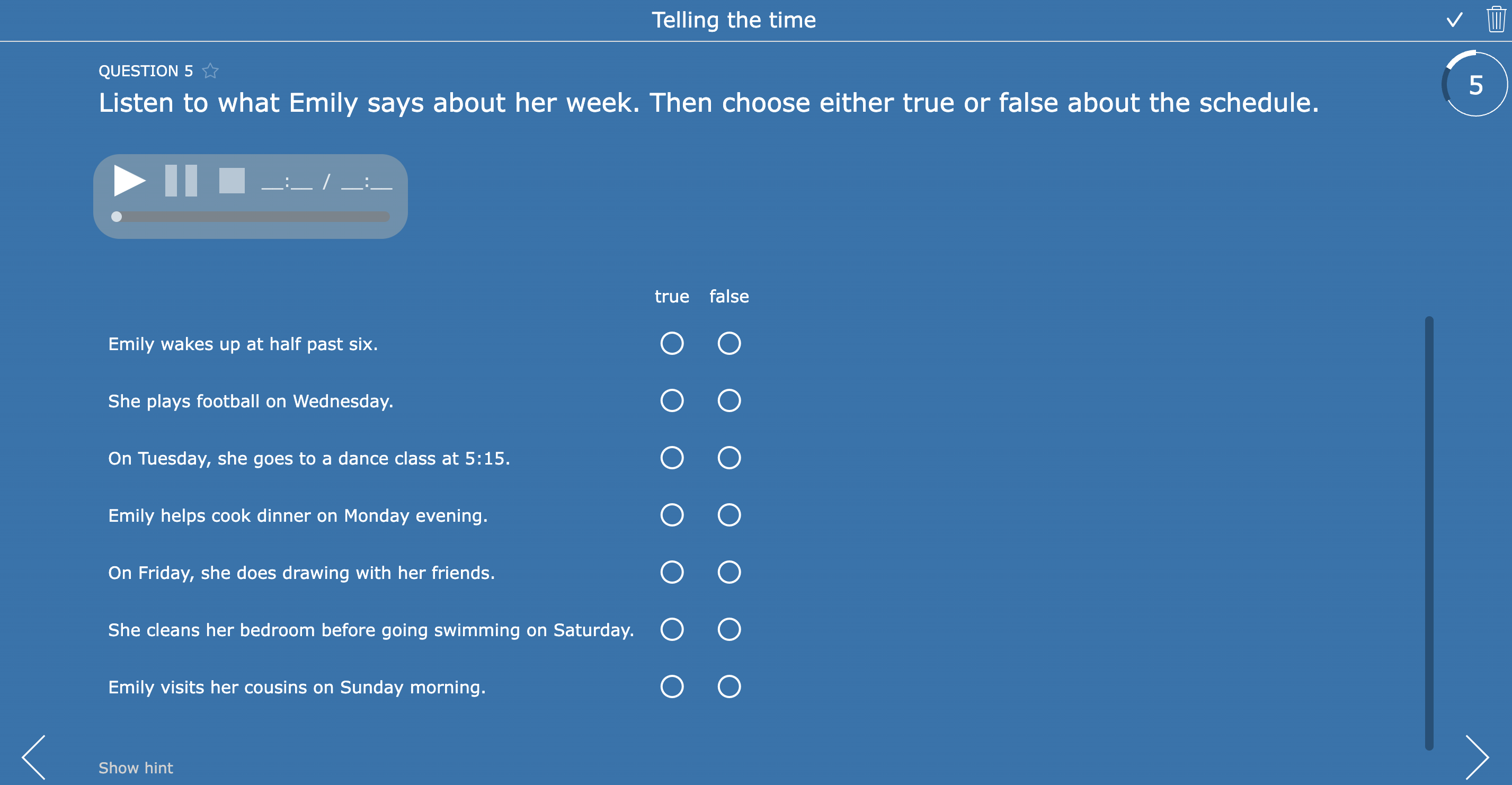 Worksheet Widget Activity for Learning to Tell Time