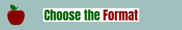 Give a BookWidgets PD session - Banner - Choose the format