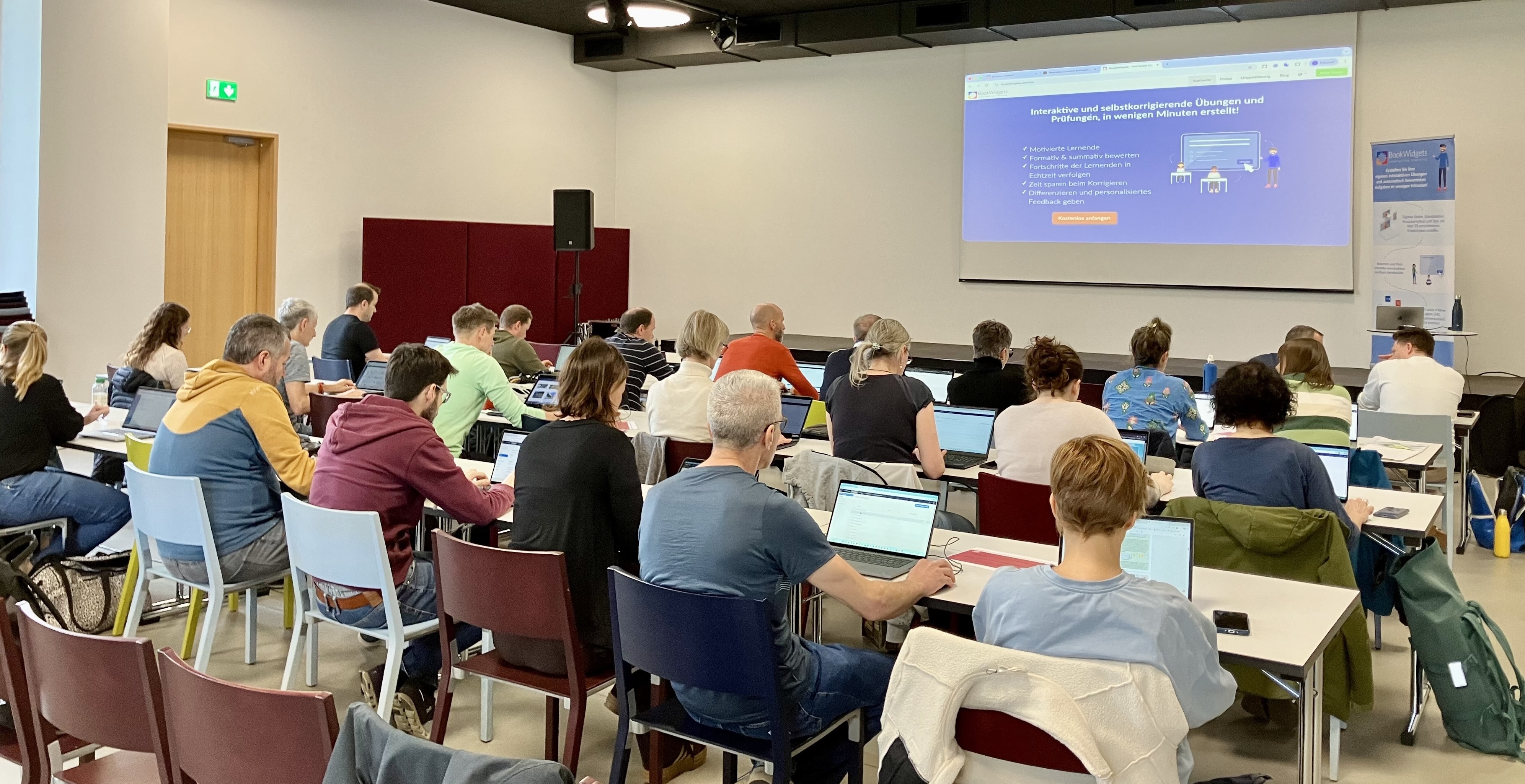 Picture from a Bookwidgets PD session in Switzerland