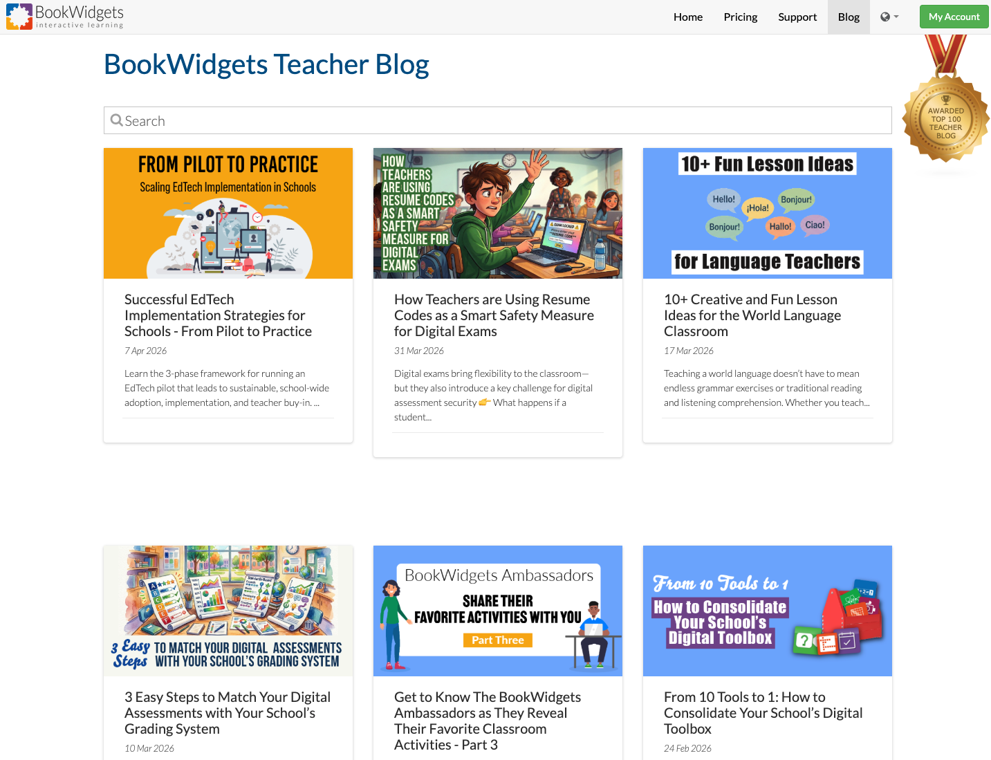 BookWidgets blog